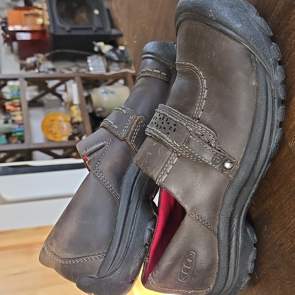 Keen Kaci II Leather Slip Ons Walking Hiking Outdoor Womens Size 7 - Picture 2 of 10